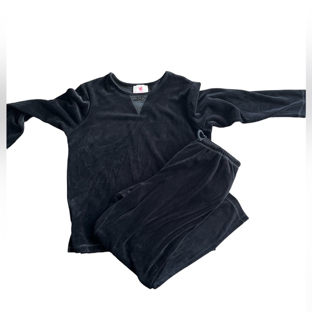 Quacker Factory‎ crewneck sweater and matching wide leg joggers set